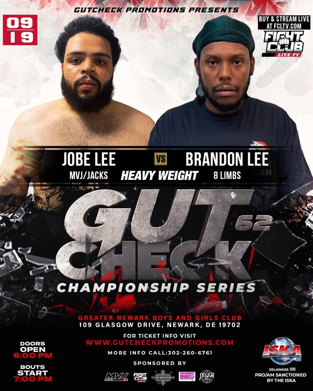 Jobe Lee vs Brandon Lee
